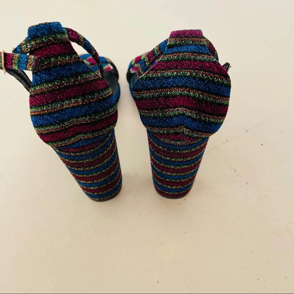 Lulus Taylor Rainbow Ankle Strap Heels - Picture 3 of 8